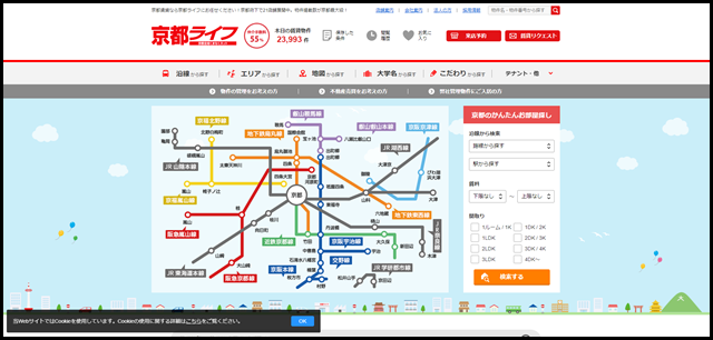 【京都ライフ】京都の賃貸探し。20,000超の賃貸マンション・アパート物件情報